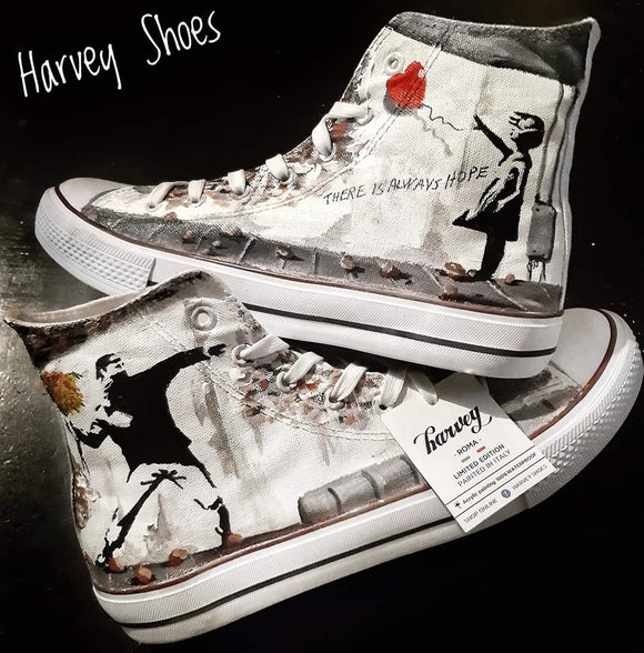 Handpainted shoes HarveyShoes